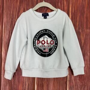 POLO Ralph Lauren ALPINE White Crewneck Sweatshirt Unisex Size 4T